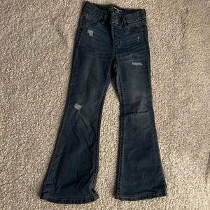 girls flared Jean leggings. size 6.
